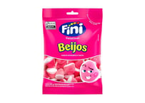 Balas de Gelatina Fini Beijos de Morango 80g