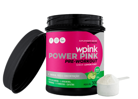 super power pink de limão - pré-treino – 300g - wp