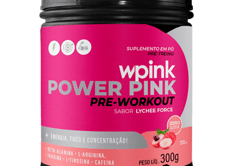 super power pink de lichia - pré-treino – 300g - wp