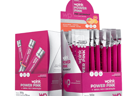 power pink de laranja - pré-treino – 300g - wp