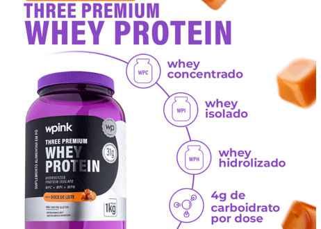 three premium whey protein doce de leite 3W - (1kg) - wp