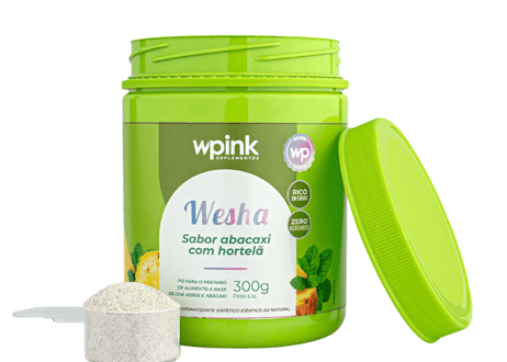 wesha chá verde e abacaxi - 300g - wp
