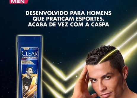 Shampoo para Cabelos Clear Masculino Limpeza Profunda 200ml
