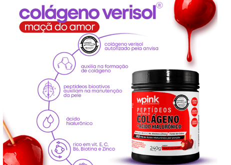 colágeno de maçã do amor - 240g - the supply – wp