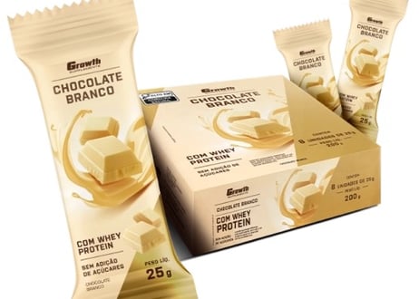 CHOCOLATE BRANCO COM WHEY PROTEIN - DISPLAY C/ 8UN