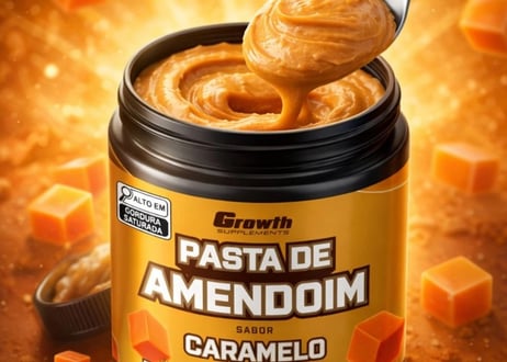 PASTA DE AMENDOIM SABOR CARAMELO 500G