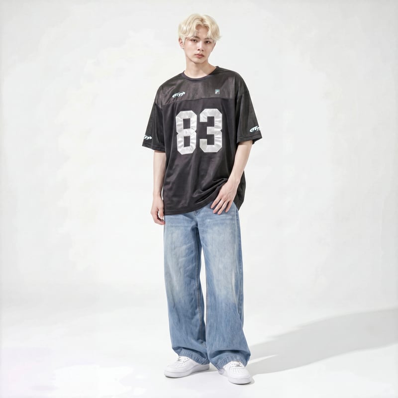 FILA × まひとくん。】 GAME SHIRTS (BLACK) | MAHITO×FI