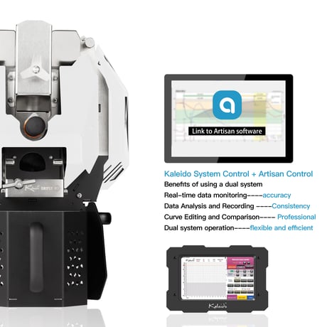 ★MAYA COFFEE推奨【本格ホームロースター最上位モデル】Kaleido Sniper M2S 最大400g 白/黒 AC100V｜Kaleido端末・Artisan対応