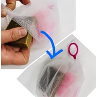 石けん用ネットと小さなスポンジセット