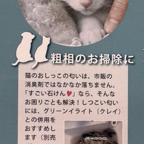 犬の食器のぬめりが素早くすっきり落ちる「すごい石けん！」　【ご予約受付中】 (6月23日より新発売)