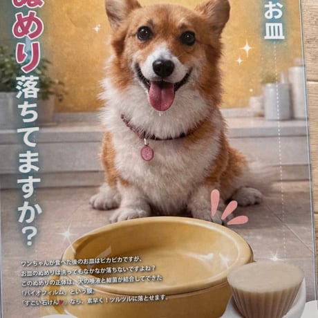 犬の食器のぬめりが素早くすっきり落ちる「すごい石けん！」　【ご予約受付中】 (6月23日より新発売)