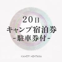 キャンプ宿泊券・駐車券付（20日）