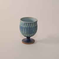 葡萄酒カップミニ（青）[fuji pottery]