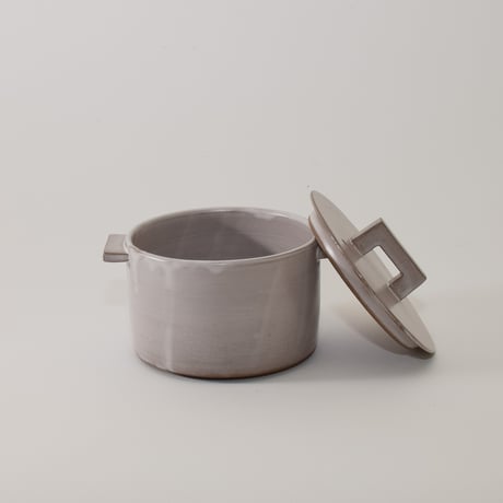 小鍋 （アッシュグレー）［Fujii Msy Pottery］