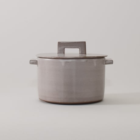 小鍋 （アッシュグレー）［Fujii Msy Pottery］