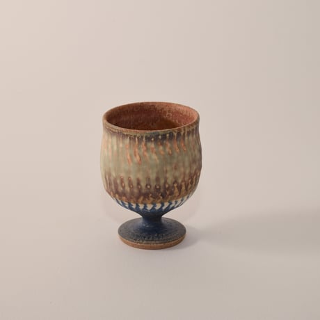 葡萄酒カップミニ（茶）[fuji pottery]