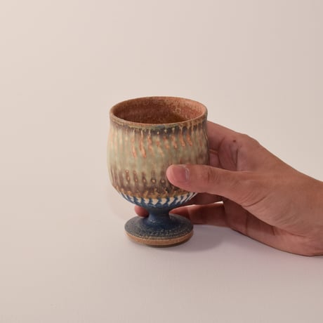 葡萄酒カップミニ（茶）[fuji pottery]