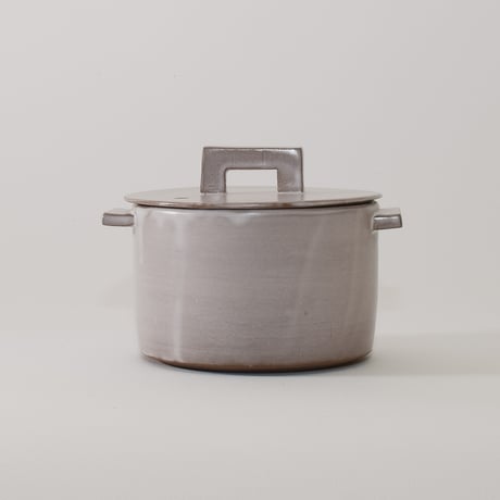 小鍋 （アッシュグレー）［Fujii Msy Pottery］