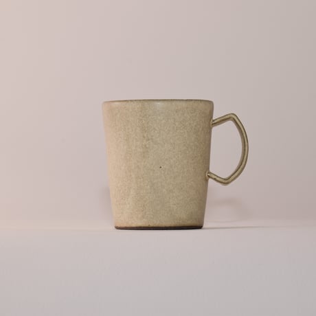 マグカップ（calm）カーキアイボリー［Fujii Msy Pottery］
