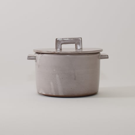 小鍋 （アッシュグレー）［Fujii Msy Pottery］