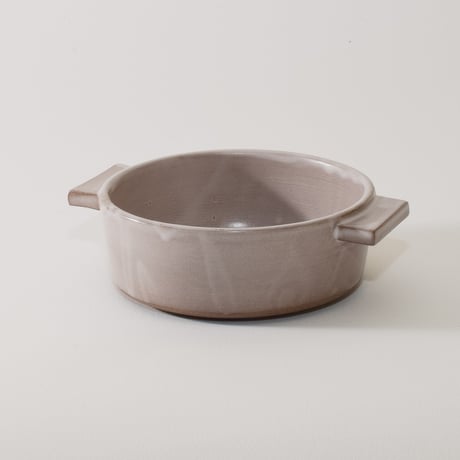 グラタン皿 アッシュグレー［Fujii Msy Pottery］