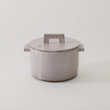 小鍋 （アッシュグレー）［Fujii Msy Pottery］