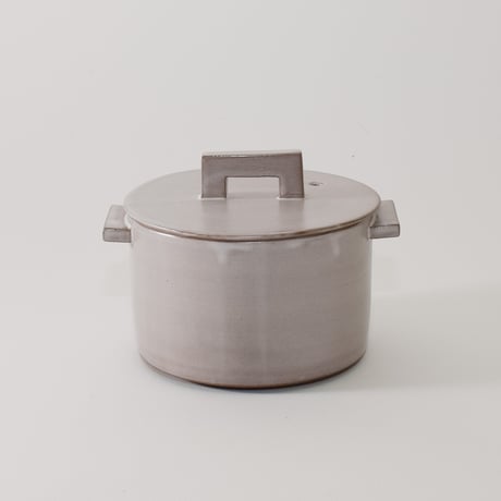 小鍋 （アッシュグレー）［Fujii Msy Pottery］