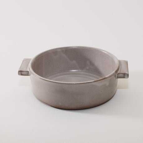 グラタン皿 アッシュグレー［Fujii Msy Pottery］