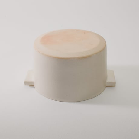 小鍋 foggy（白）［Fujii Msy Pottery］