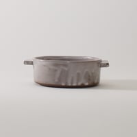 グラタン皿 アッシュグレー［Fujii Msy Pottery］