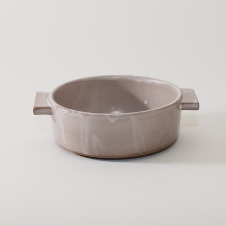 グラタン皿 アッシュグレー［Fujii Msy Pottery］