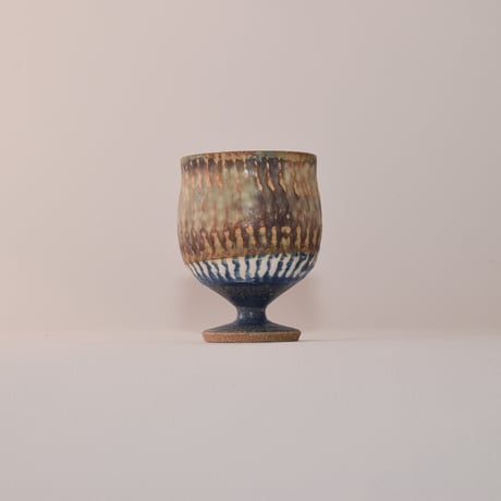 葡萄酒カップミニ（茶）[fuji pottery]