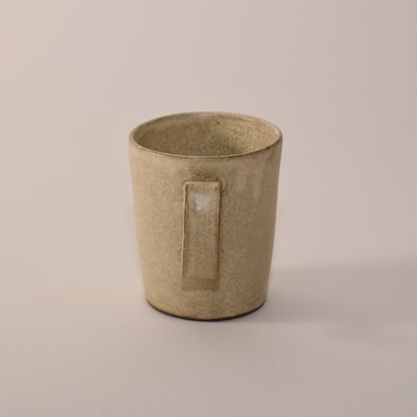 マグカップ（calm）カーキアイボリー［Fujii Msy Pottery］