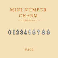 Mini number charm