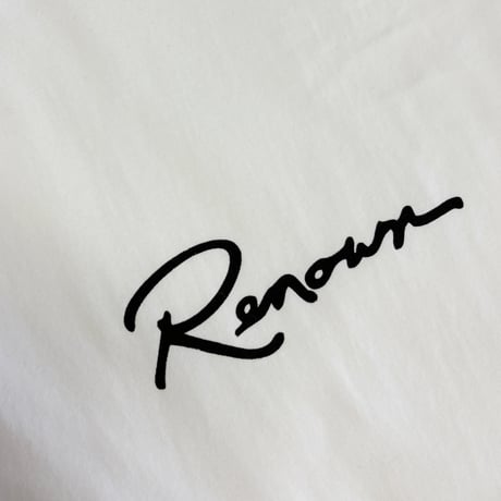 Renown Tee(Script)(White)
