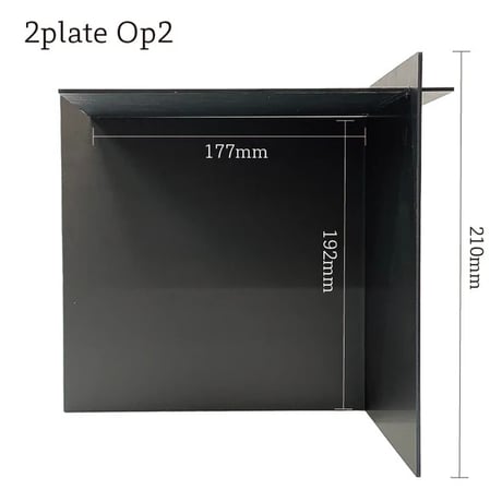 2plate Op2 黒皮鉄 ミニシェルフ