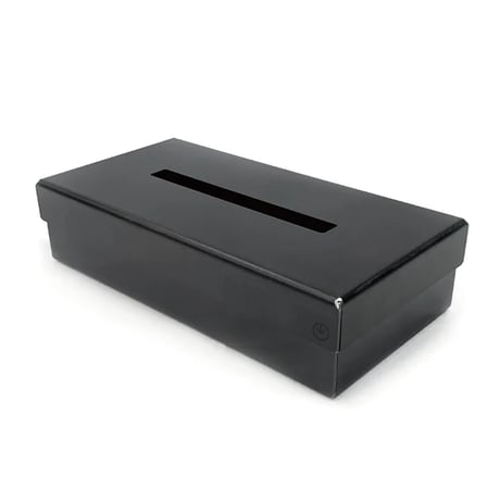 GRAVIRoN LID Box Tissue Case｜鉄製ティッシュケース・ティッシュボックス｜黒皮鉄×黒皮鉄