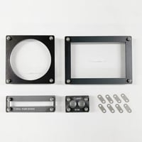 Joint set デスク収納 黒皮鉄×アクリル