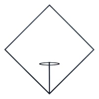 Hang Plants シリーズ Diamond 黒皮鉄 ハンギングプランツ