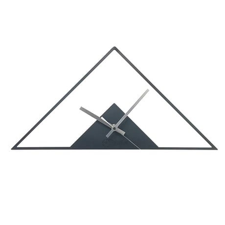 GRAVIRoN Hang TRIANGLE｜鉄製ひっ掛け時計・壁掛け時計｜黒皮鉄