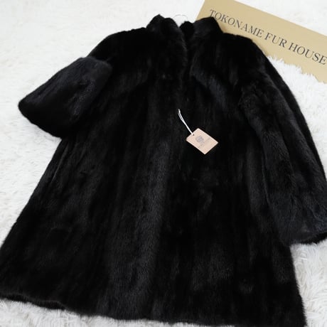 Dark Mink Coat - SAGA MINK Vintage Fur Japan