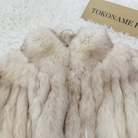 SAGA Blue Fox Coat Genuine Vintage Fur Japan