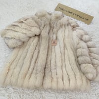SAGA Blue Fox Coat Genuine Vintage Fur Japan