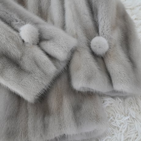 Sapphire Mink Jacket Genuine Vintage Fur Japan