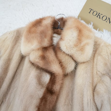 Pastel Mink Long Coat - SAGA MINK Genuine Vintage Fur Japan