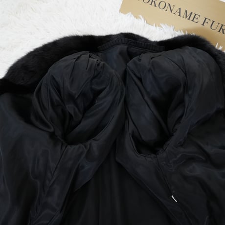Dark Mink Coat Genuine Vintage Fur Japan