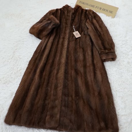 Demi Buff Mink Long Coat - SAGA MINK Vintage Fur From Japan