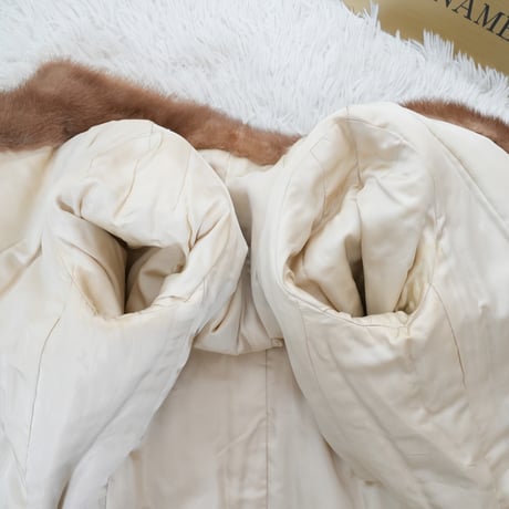Pastel Mink Long Coat - SAGA MINK Genuine Vintage Fur Japan