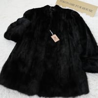 Dark Mink Coat Genuine Vintage Fur Japan