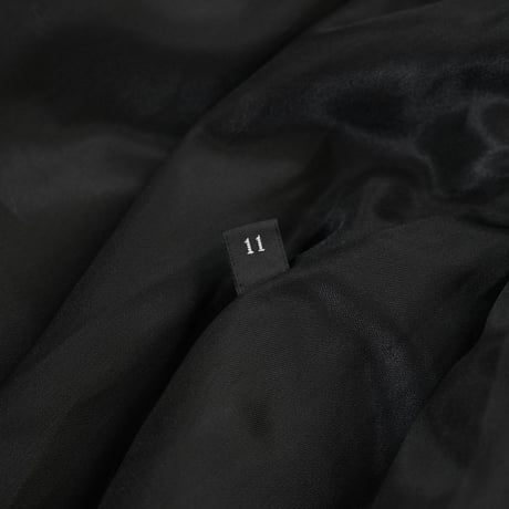 Black Mink Long Coat Soft and Glossy Genuine Vintage Fur Japan